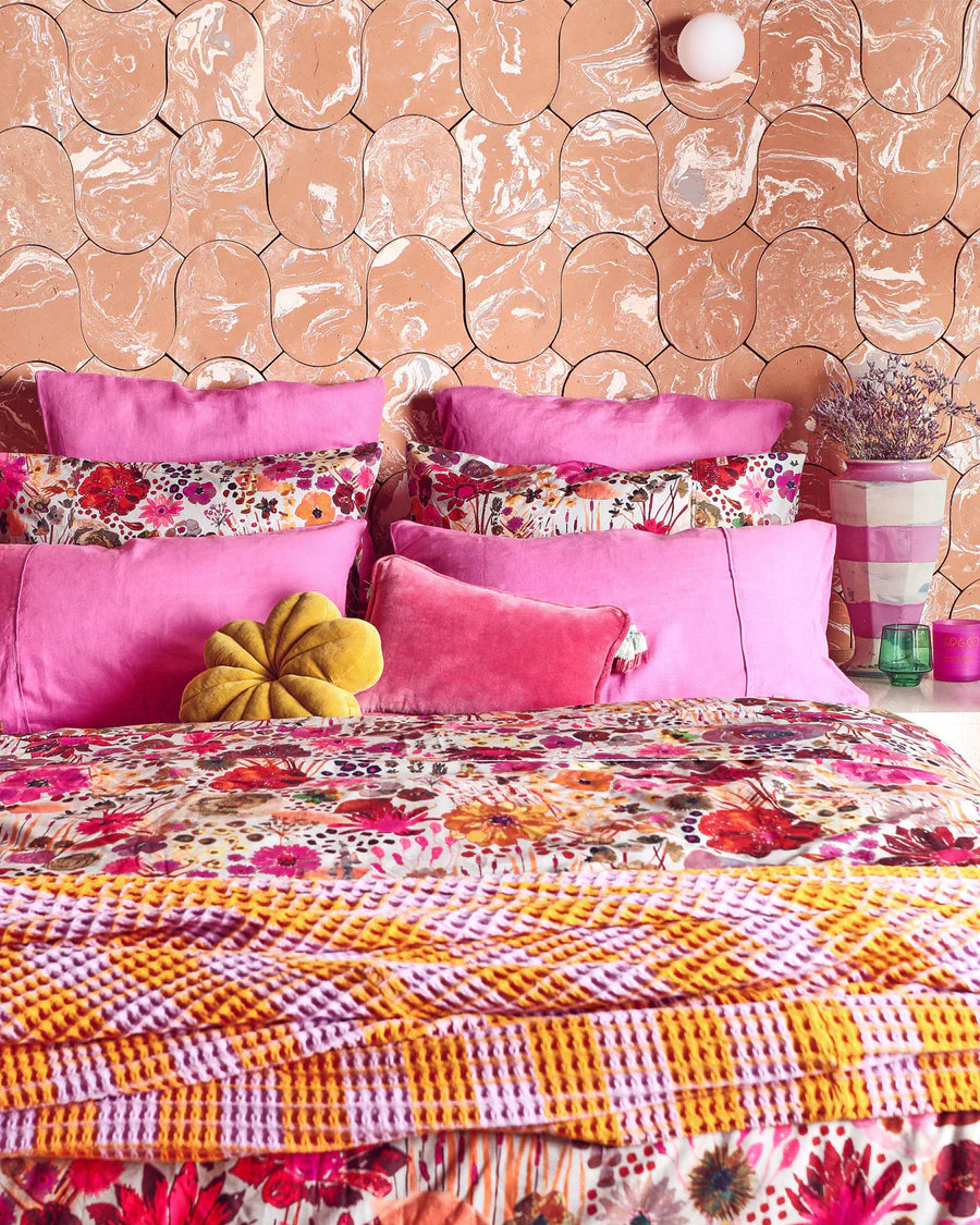 Field Of Dreams Silver Organic Cotton Quilt Cover