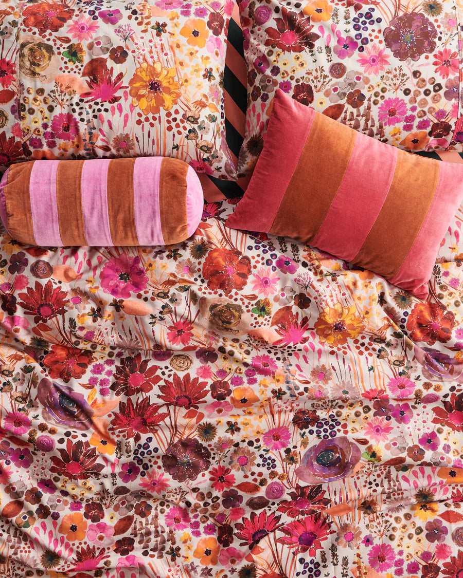 Field Of Dreams Silver Organic Cotton Pillowcase Set