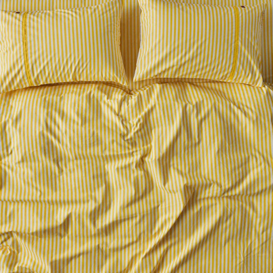 Limoncello Stripe Organic Cotton Pillowcases