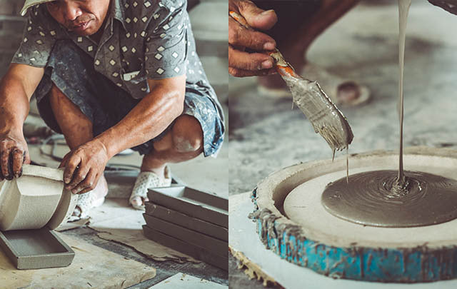 Terrazzo Square Tray - Seashell