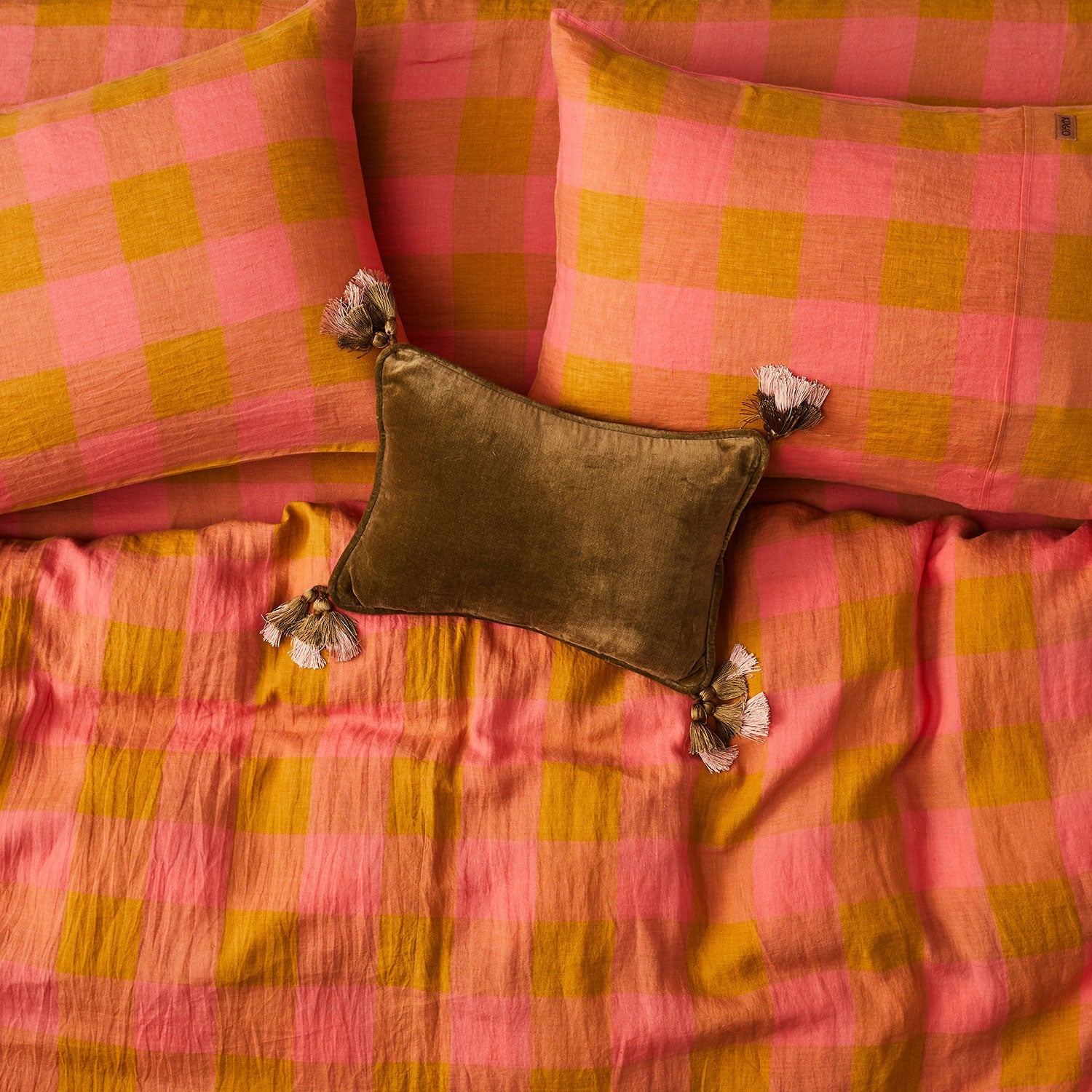 Toasted Marshmallow Linen Quilt Cover