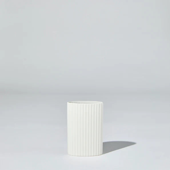 Ripple Oval Vase Snow - Small