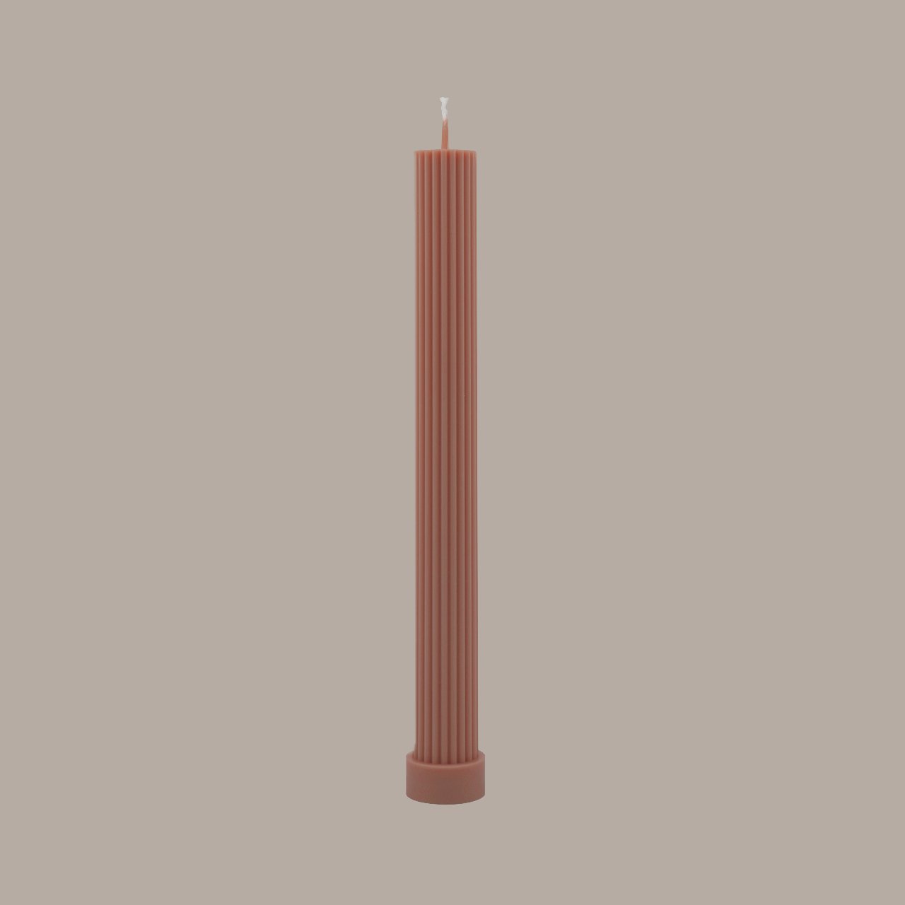 Column Pillar Candle Duo - Peach