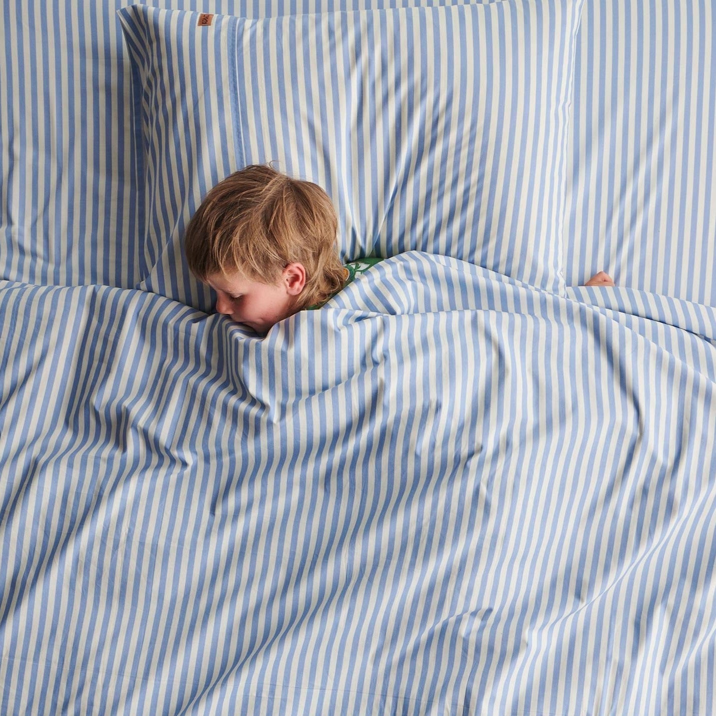 Seaside Stripe Organic Cotton Fitted Sheet