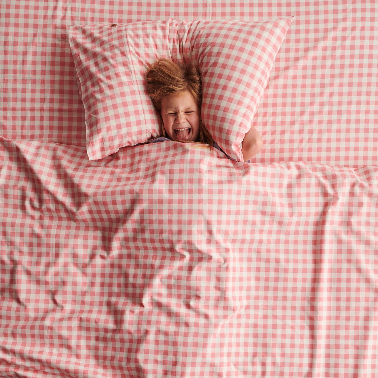 Gingham Candy Organic Cotton Quilt Cover