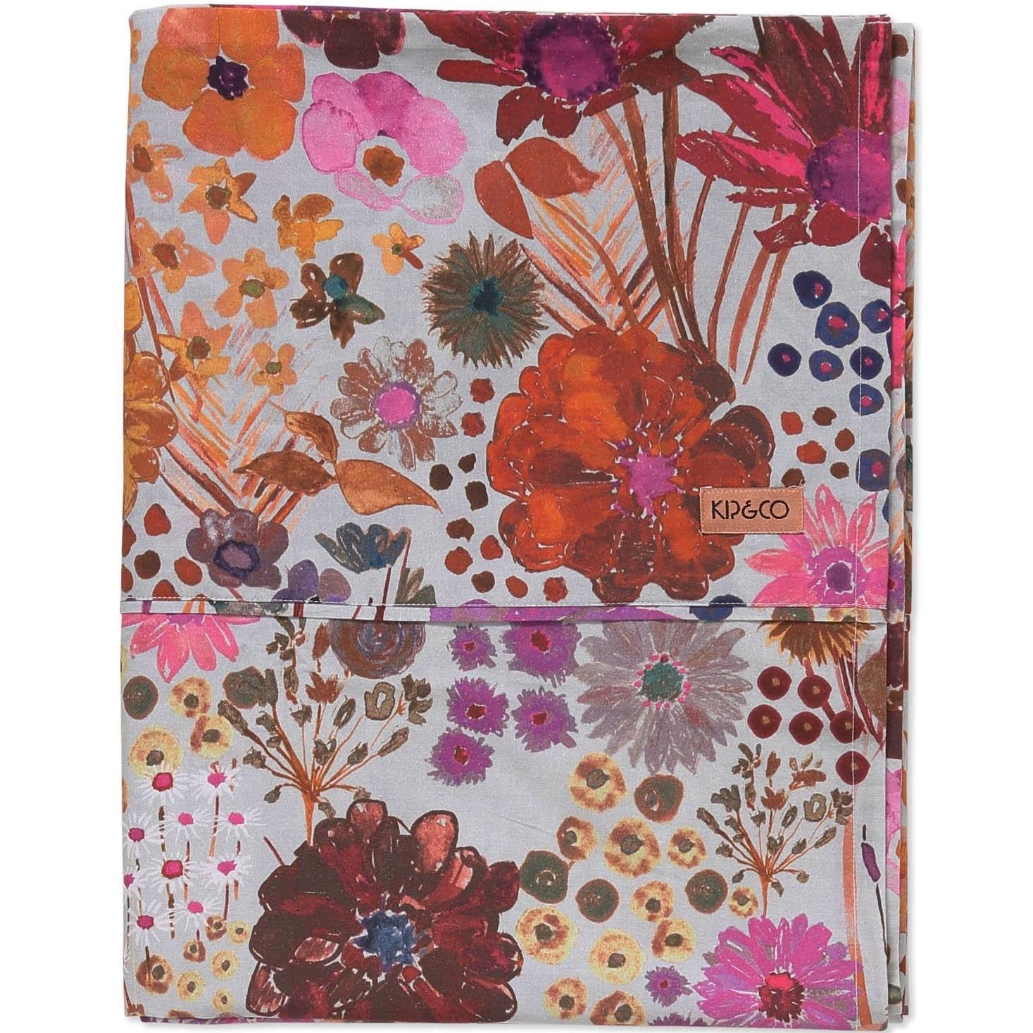 Field Of Dreams Silver Organic Cotton Flat Sheet