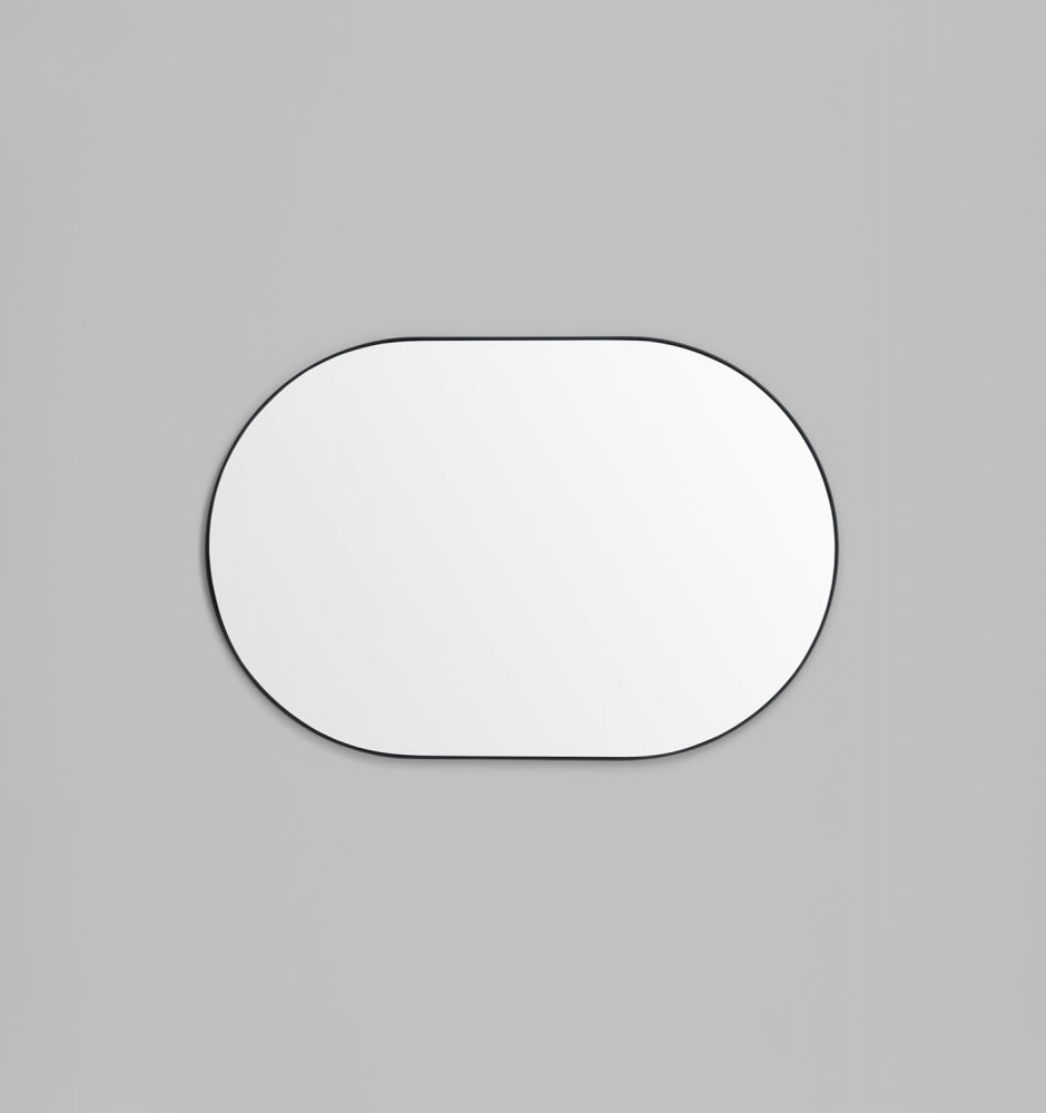 Bjorn Oval Mirror Black - Assorted Sizes