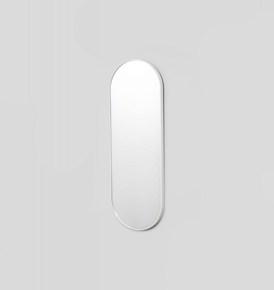 Bjorn Oval Large Mirror - Bright White