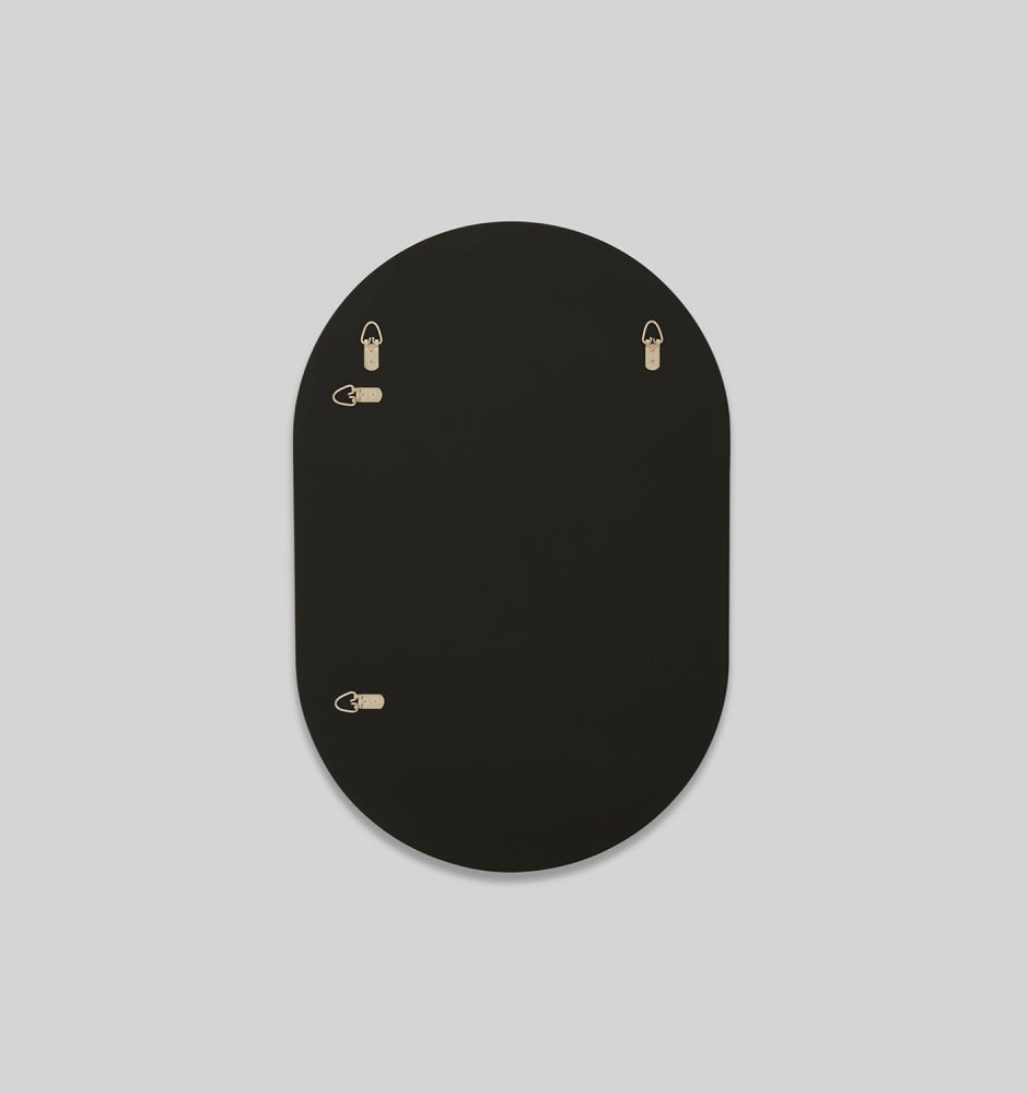 Bjorn Oval Mirror Black - Assorted Sizes