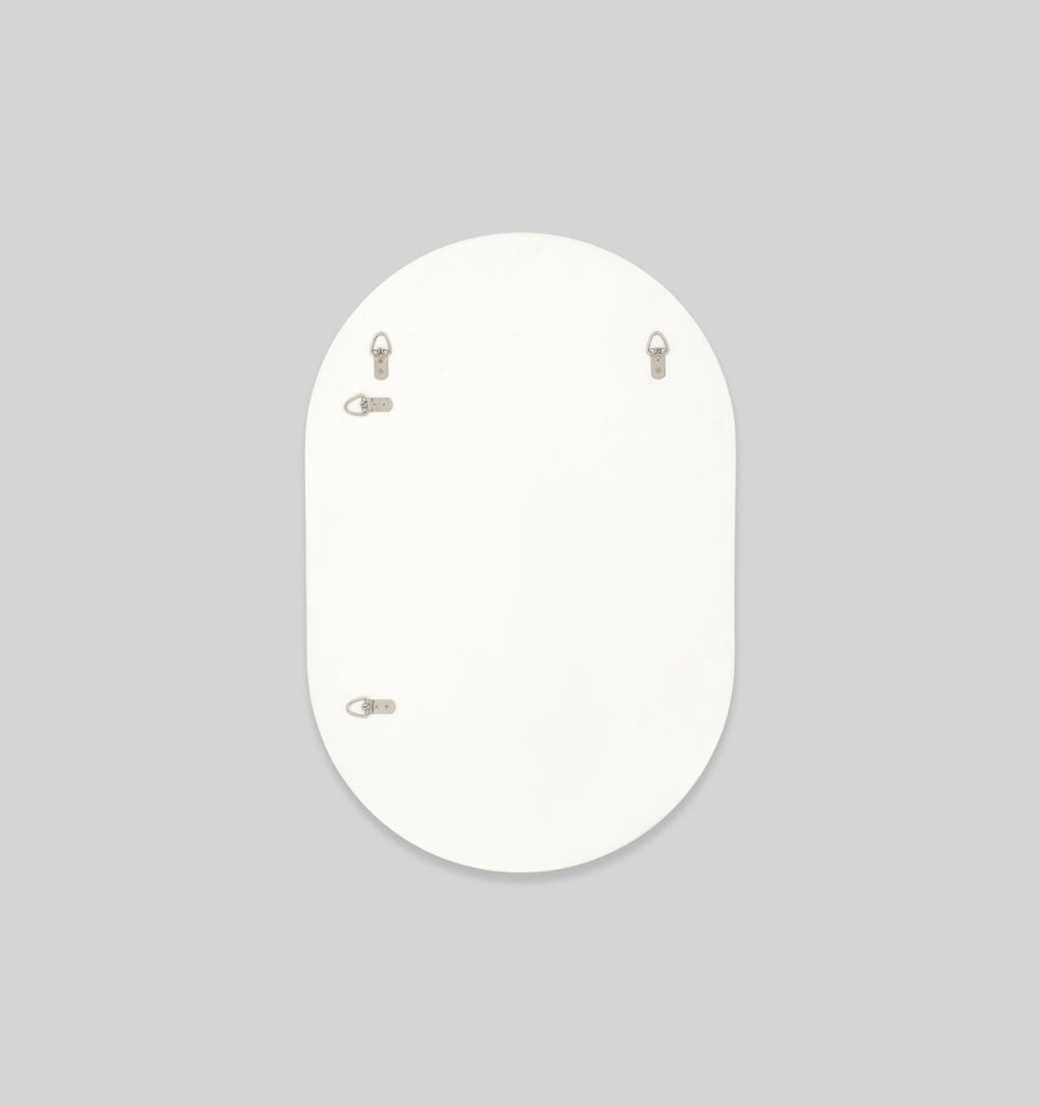 Bjorn Oval Mirror - Bright White - Assorted sizes