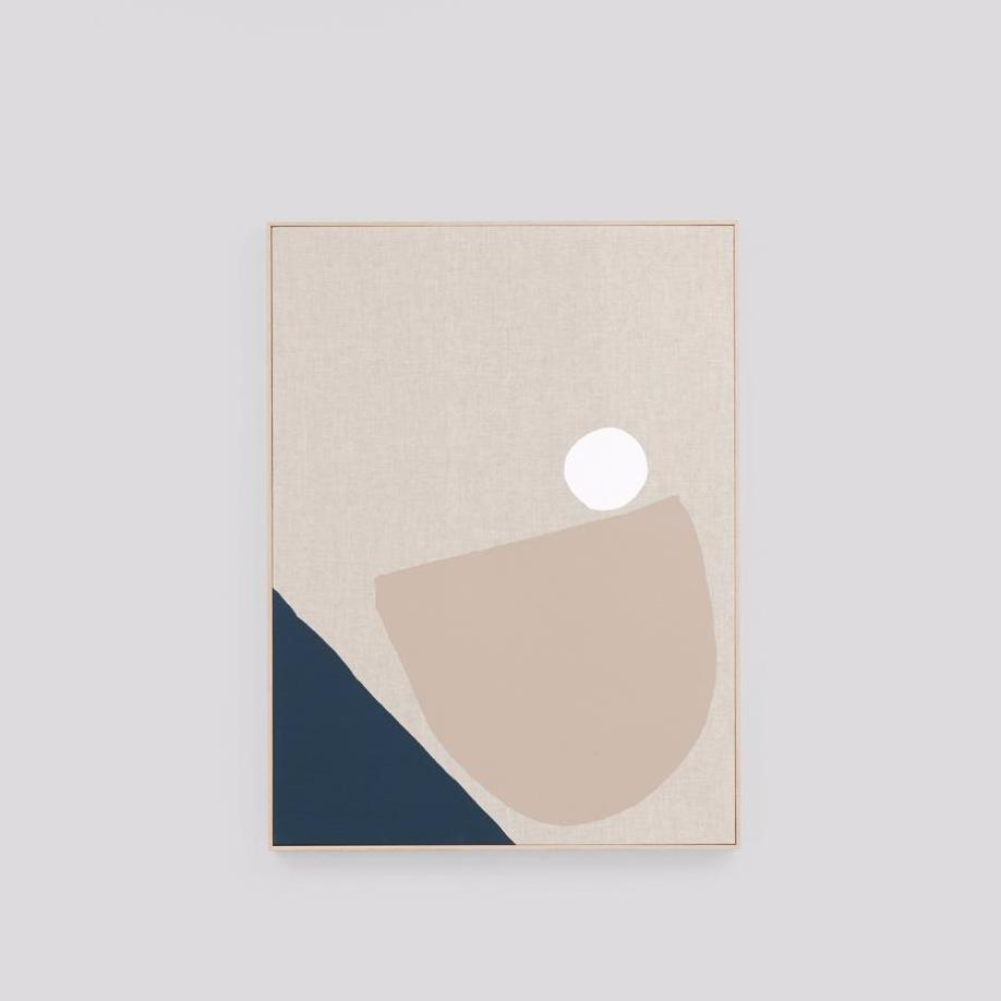 Esna Navy - 1 - Framed Screenprint