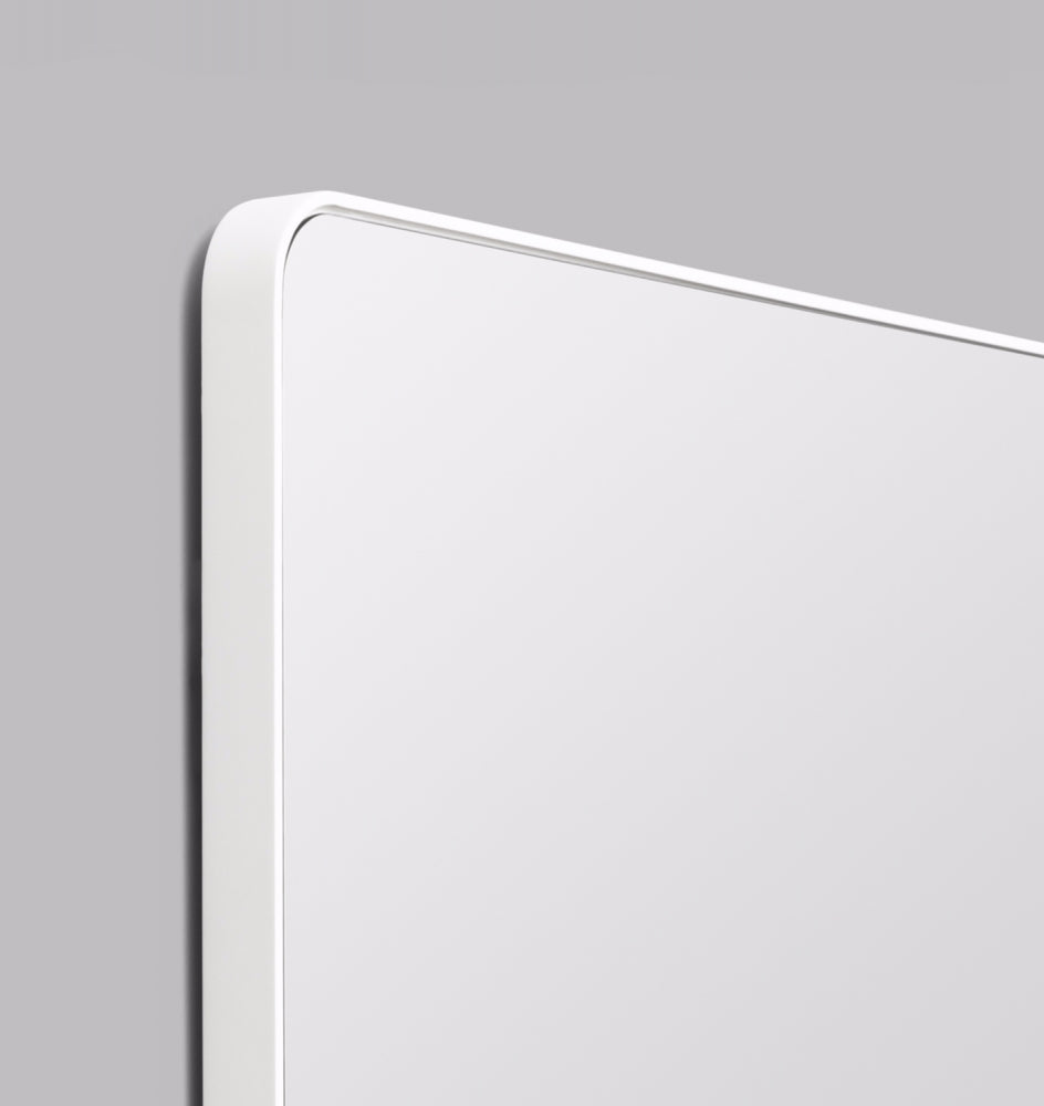 Flynn Curve Rectangle Mirror - Bright White