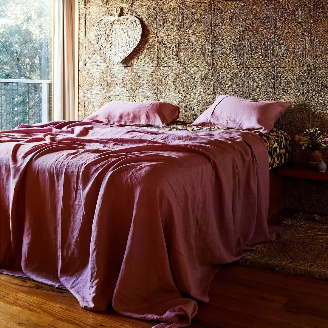 Peony Linen Quilt Cover