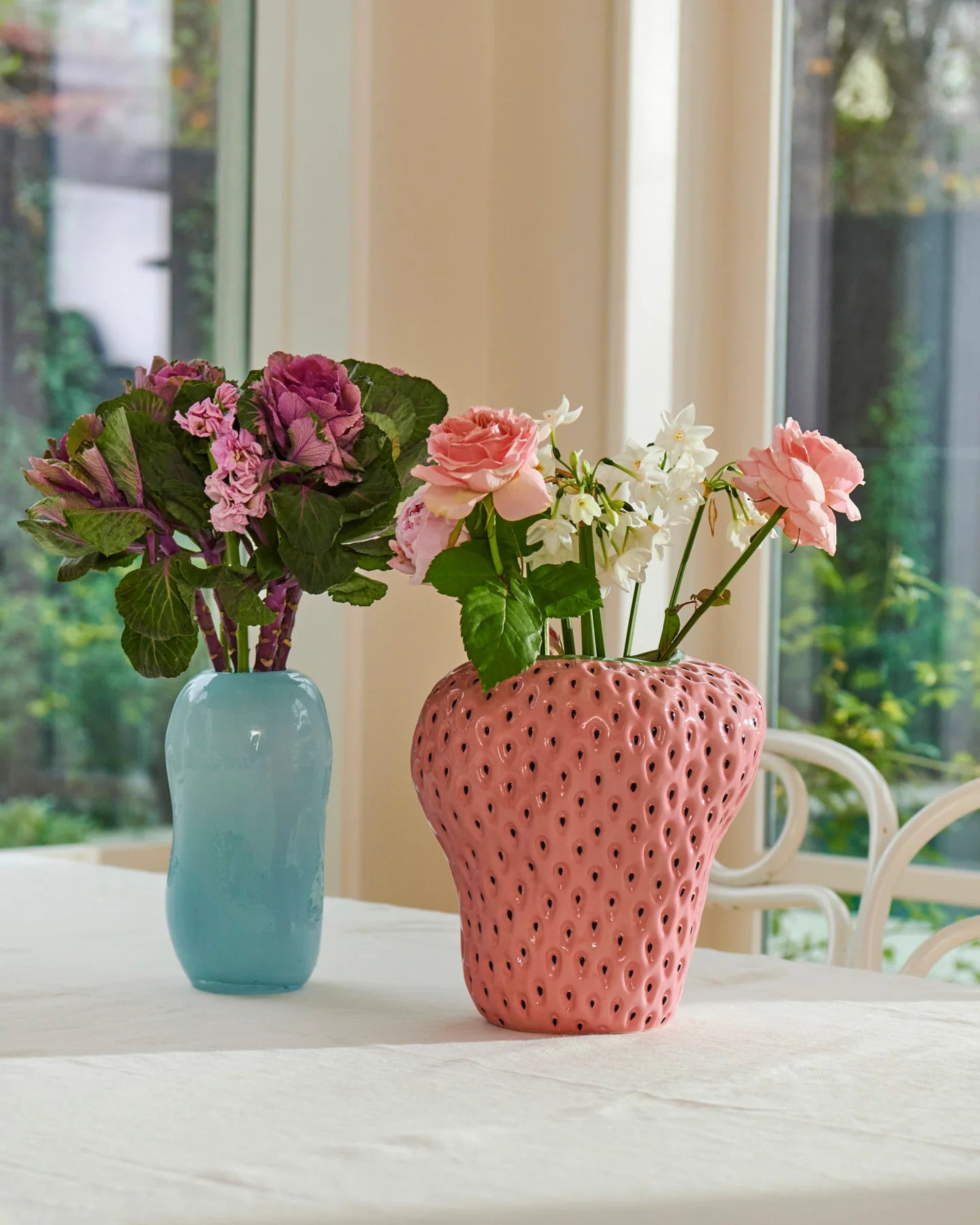 Pink Pineberry  Vase