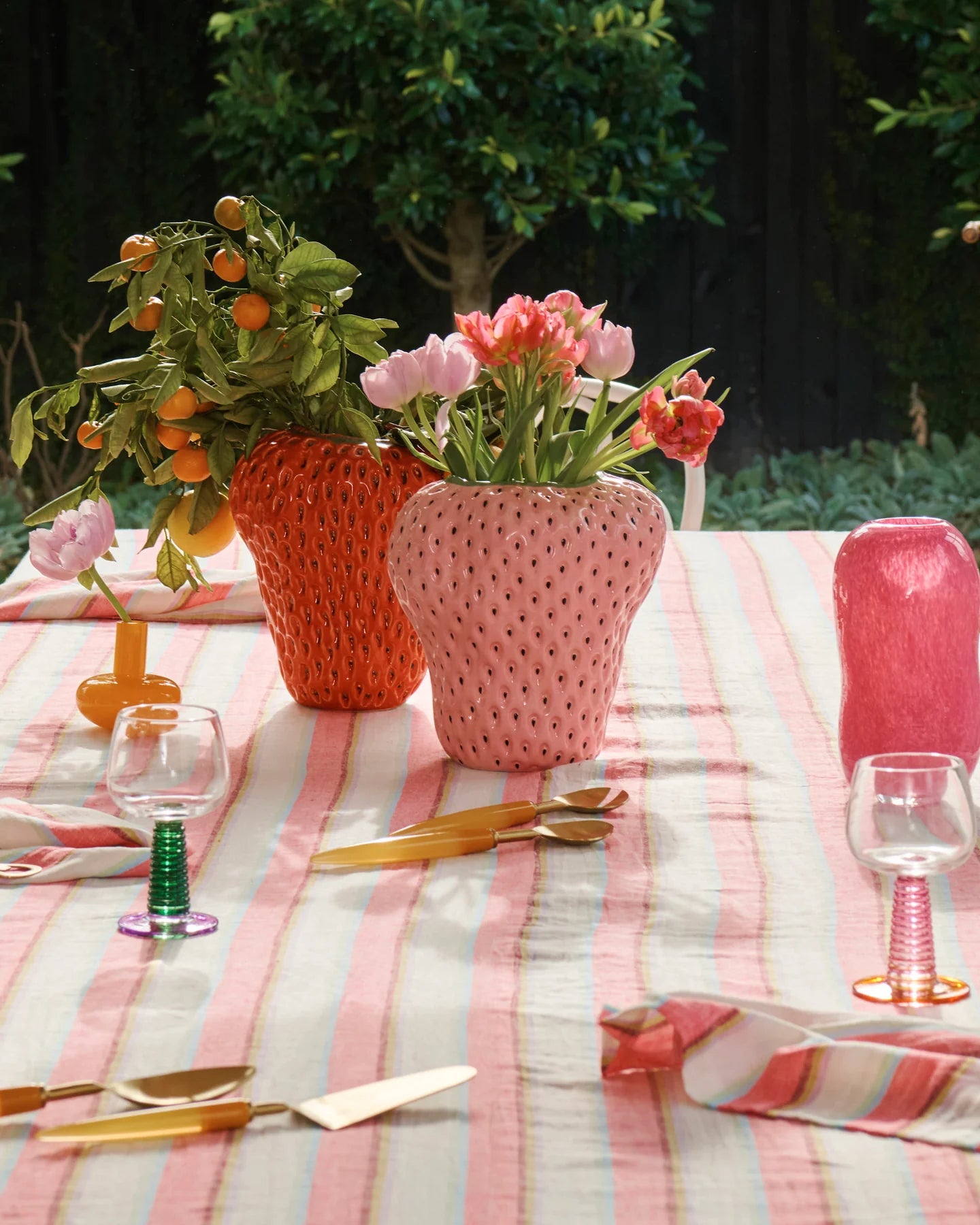 Pink Pineberry  Vase