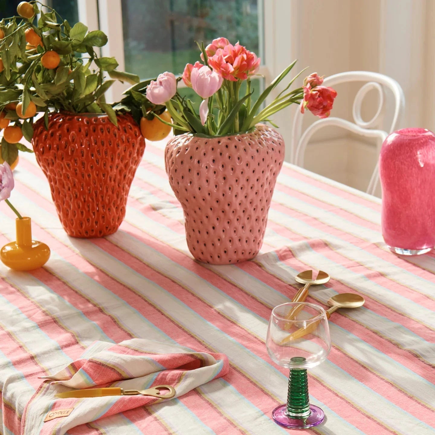 Pink Pineberry  Vase