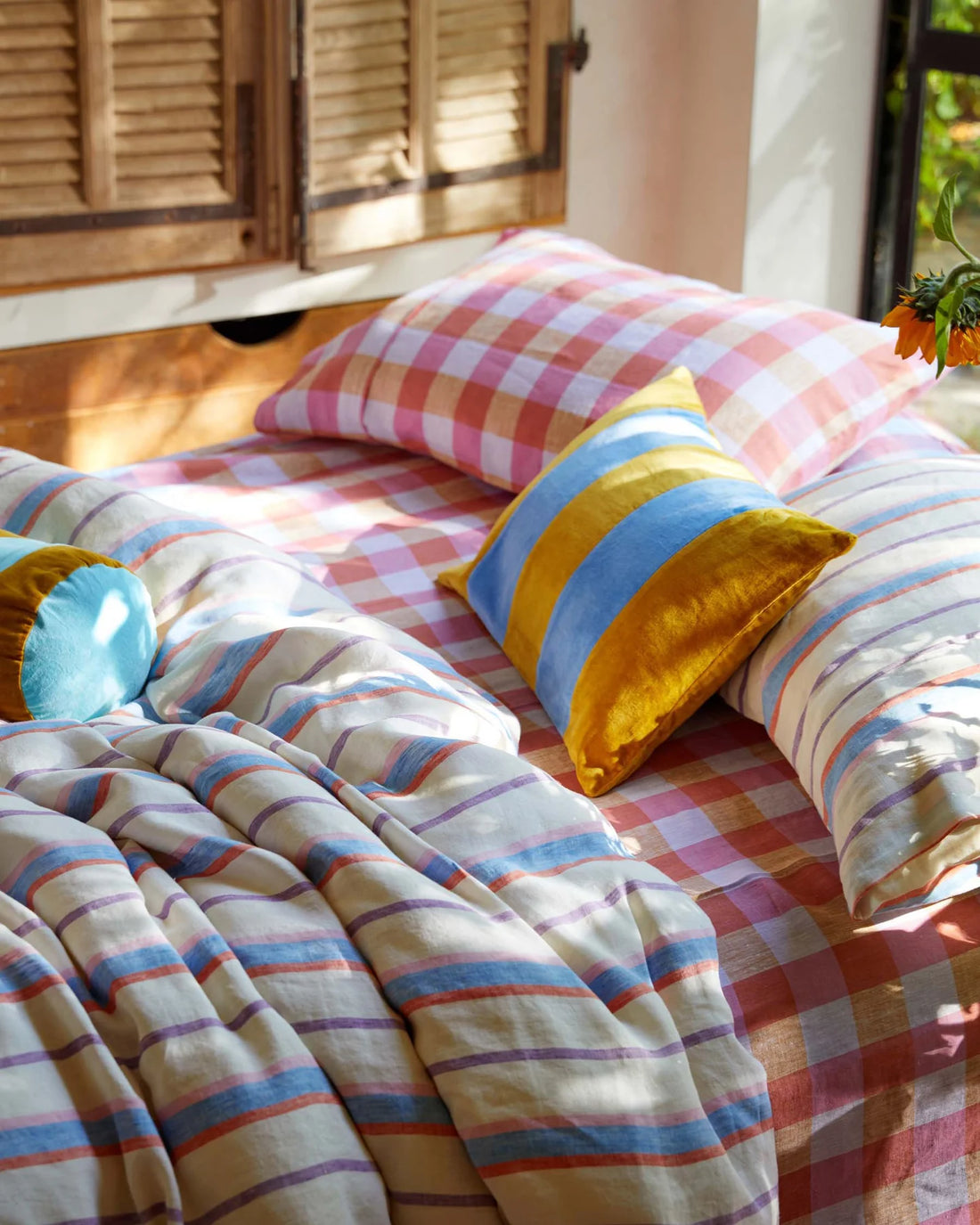 Maldives Stripe Linen Pillowcases