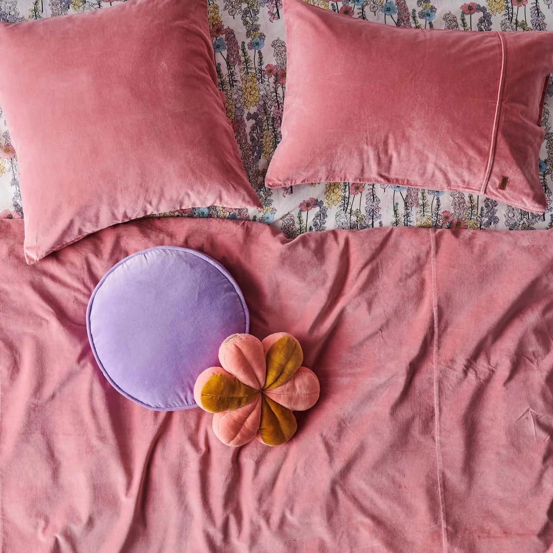 Foxglove Forever Linen Fitted Sheet