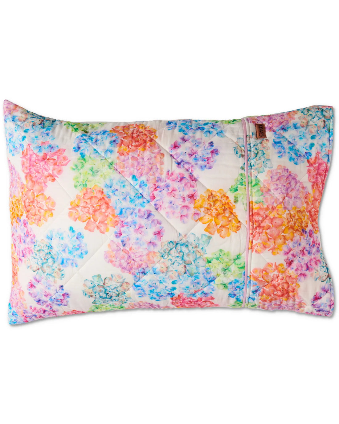 Hiding In The Hydrangeas Organic Cotton Quilted Pillowcase Set