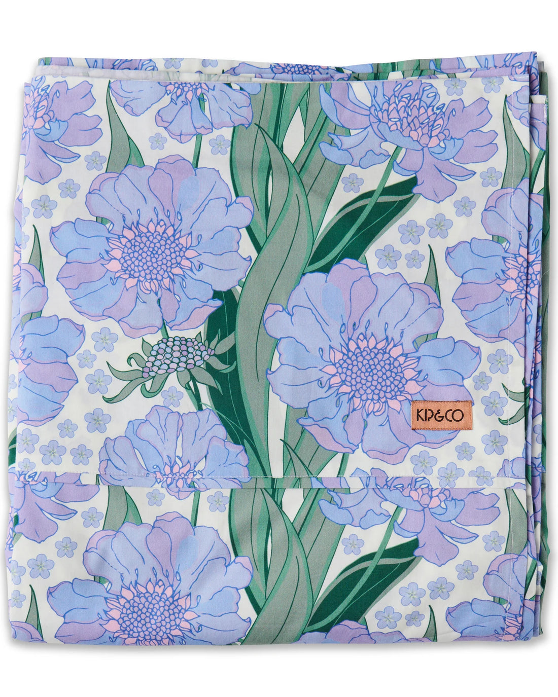 Tumbling Flowers Organic Cotton Flat Sheet