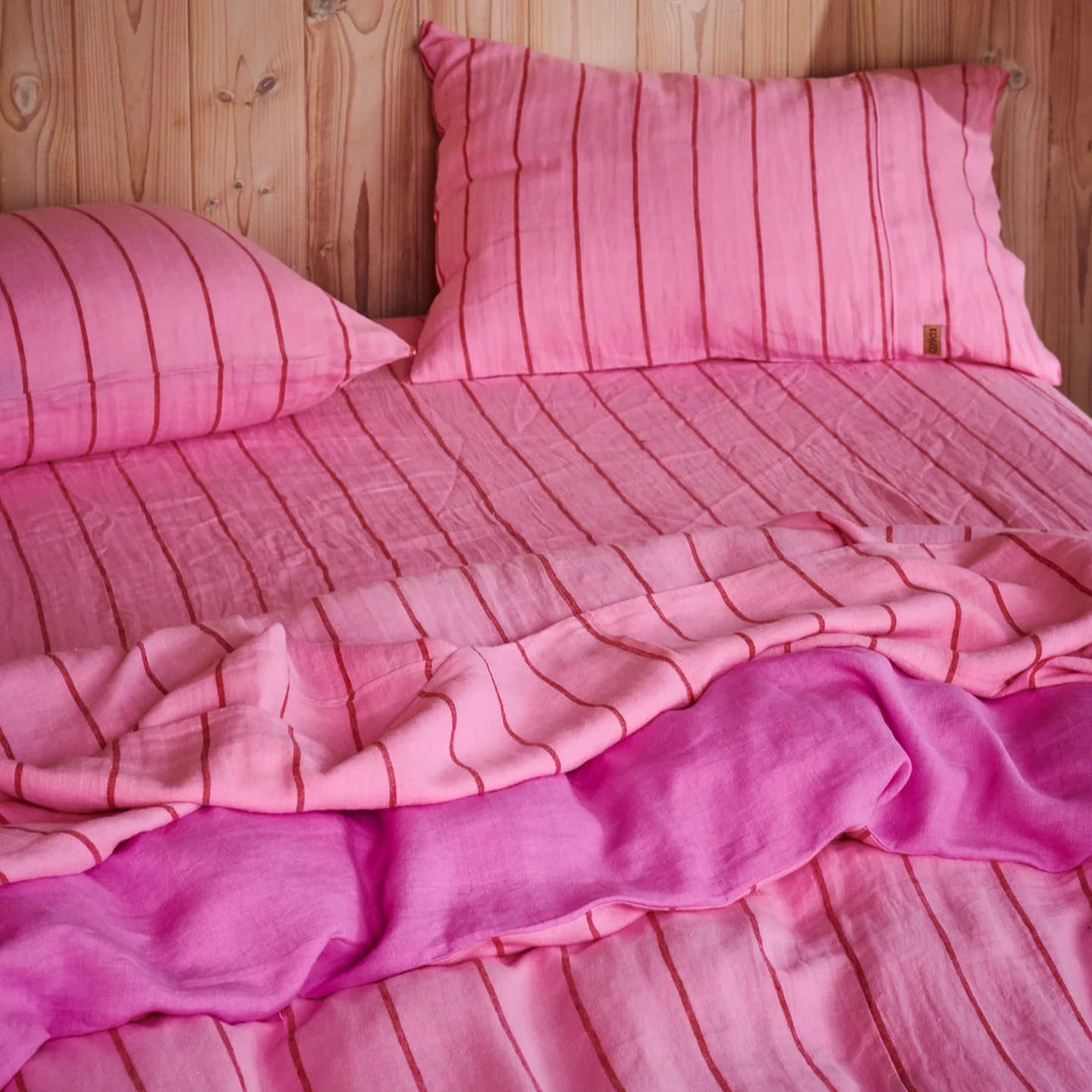 Iced Vovo Stripe Linen Pillowcases