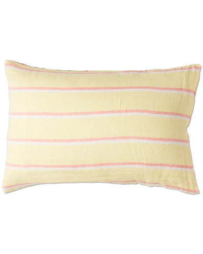 Full Bloom Reversible Linen Quilted Pillowcases 2P Std Set