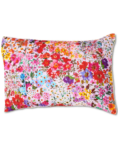 Full Bloom Reversible Linen Quilted Pillowcases 2P Std Set