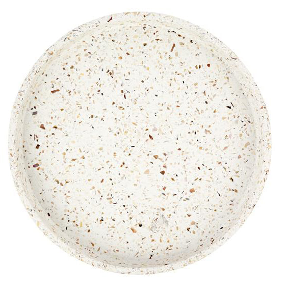 Terrazzo Round Tray - Seashell