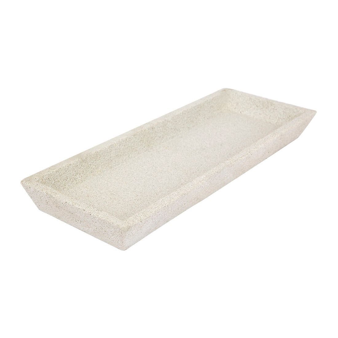 Concrete Square Tray- White