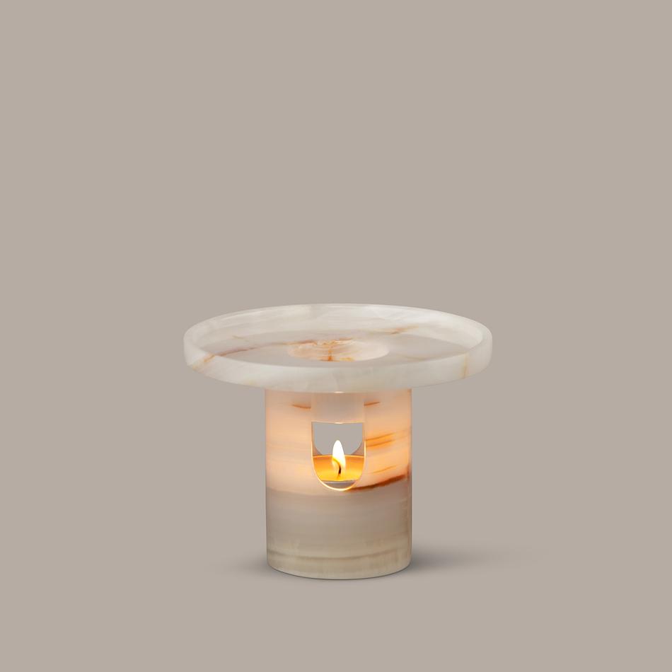 Lumière Oil Burner - White Onyx