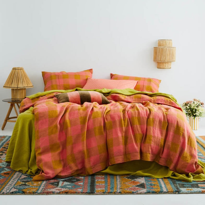 Toasted Marshmallow Linen Quilt Cover