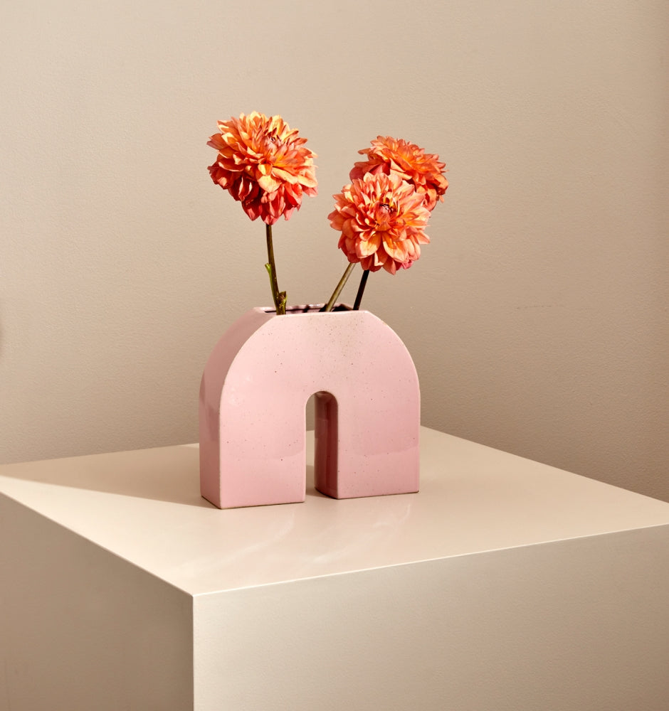 Kurve Vase Pink - Small