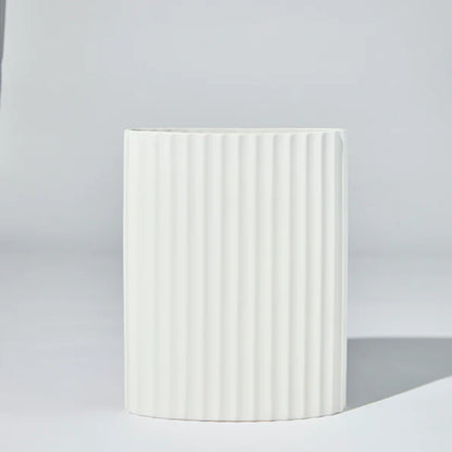 Ripple Oval Vase Snow - Large