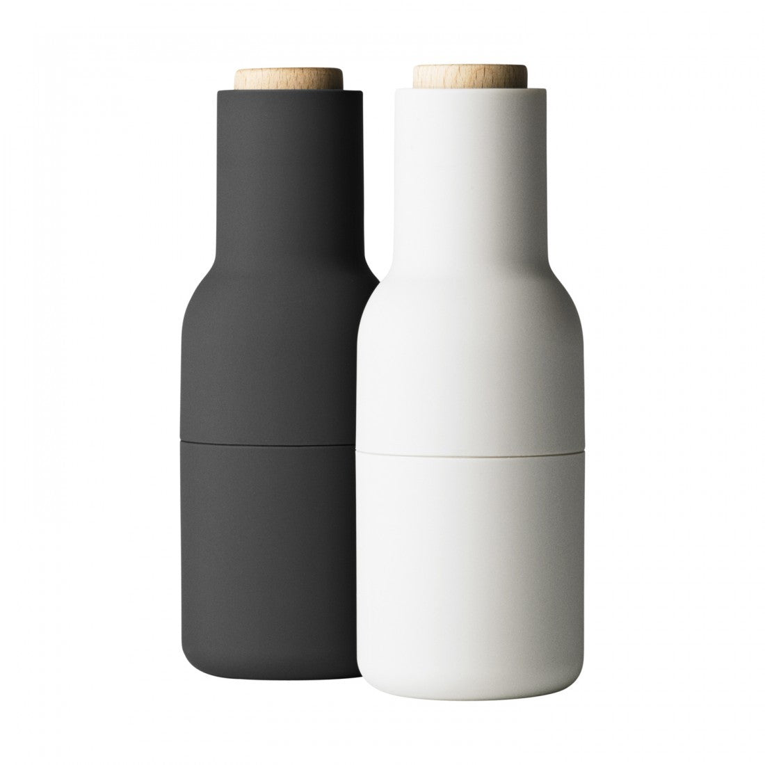 Salt and Pepper Bottle Grinders Set of 2 - Ash + Carbon