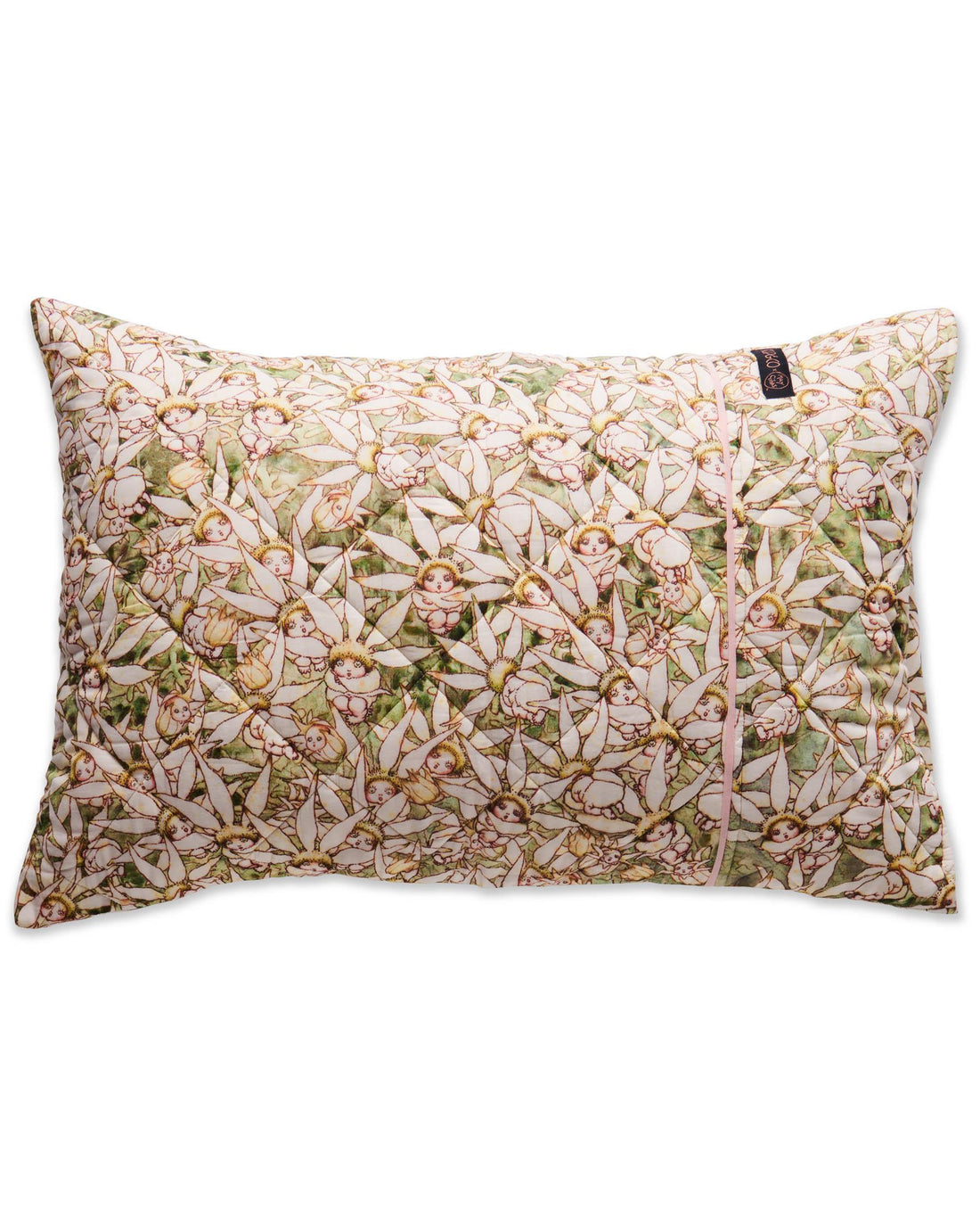 May Gibbs - Petals Organic Cotton Quilted Pillowcase