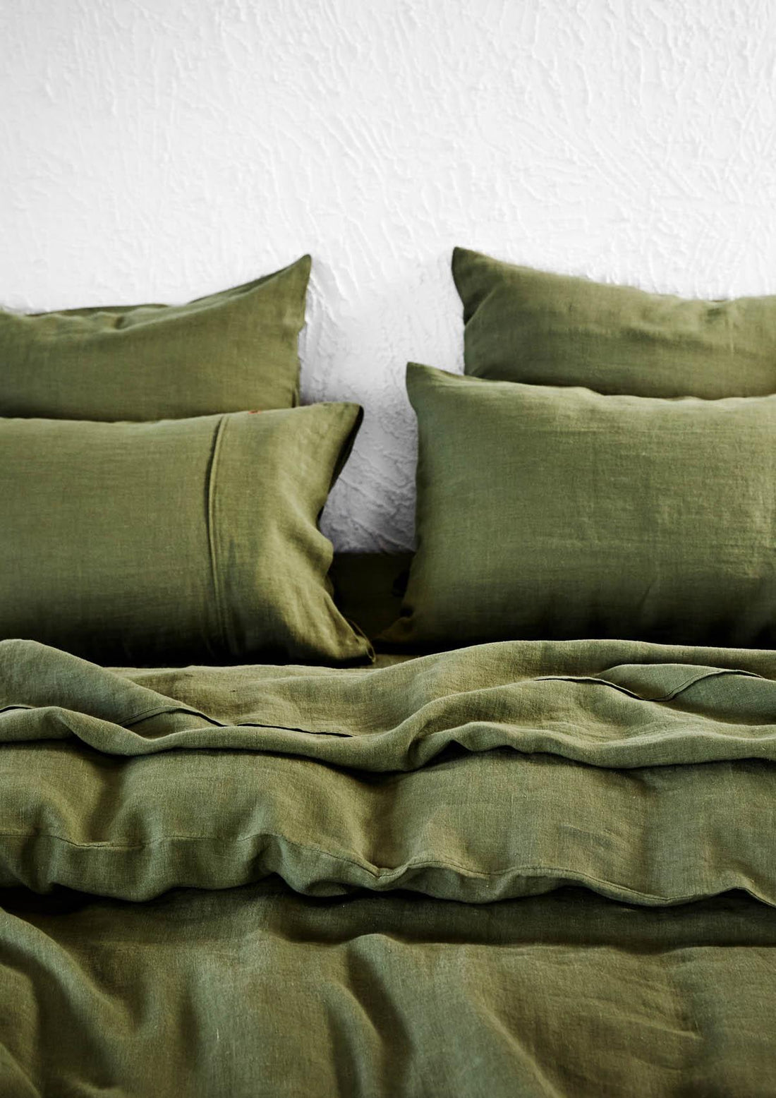 Olive Linen Flat Sheet