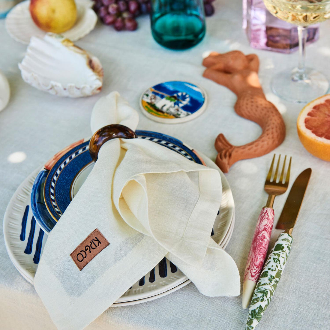 Linen Napkin Set - Cloud Dancer