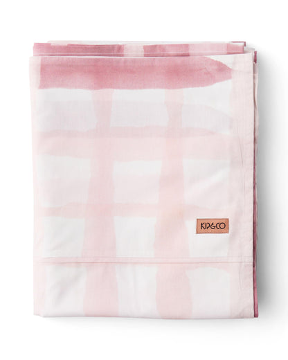 Inky Wink Pink Organic Cotton Flat Sheet
