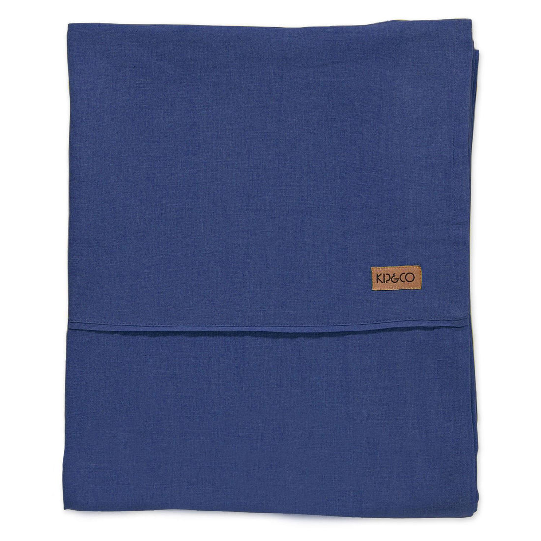 Indigo Blue Linen Flat Sheet