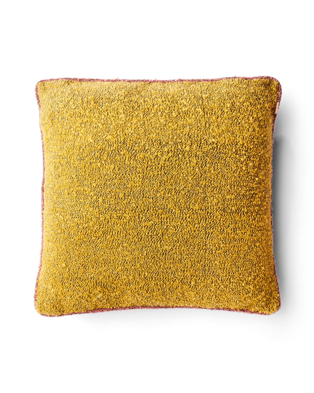 Chartreuse Square Boucle Cushion