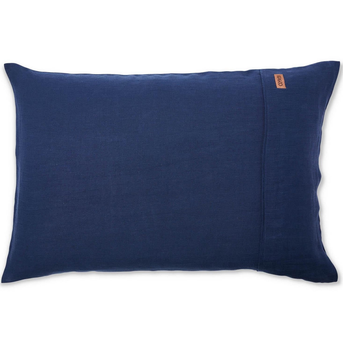 Indigo Blue Linen Pillowcase Set