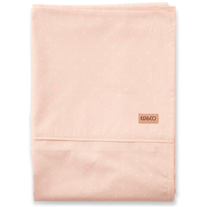 Teeny Weeny Peach Cotton Flat Sheet