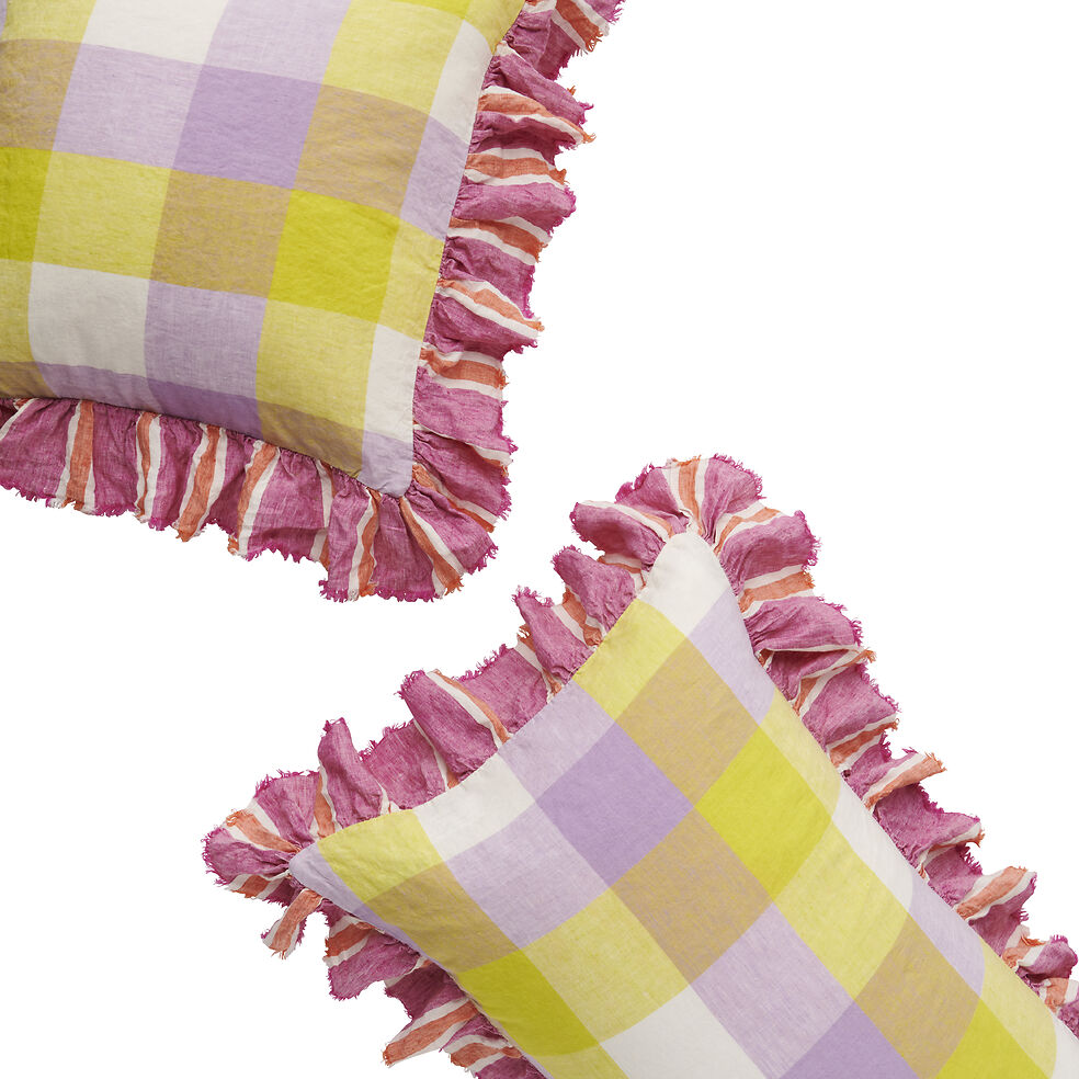 Lavender Fizz Full Ruffle Pillowcase Set
