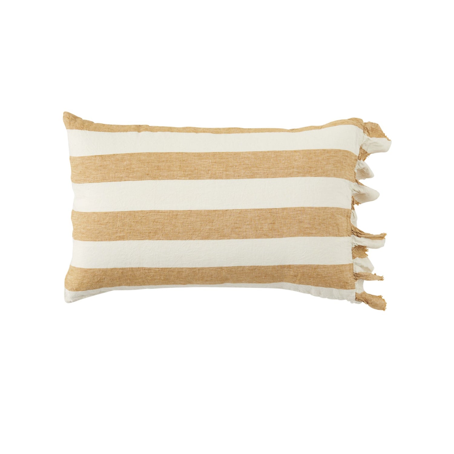 Turmeric Stripe  Ruffle Pillowcase Set