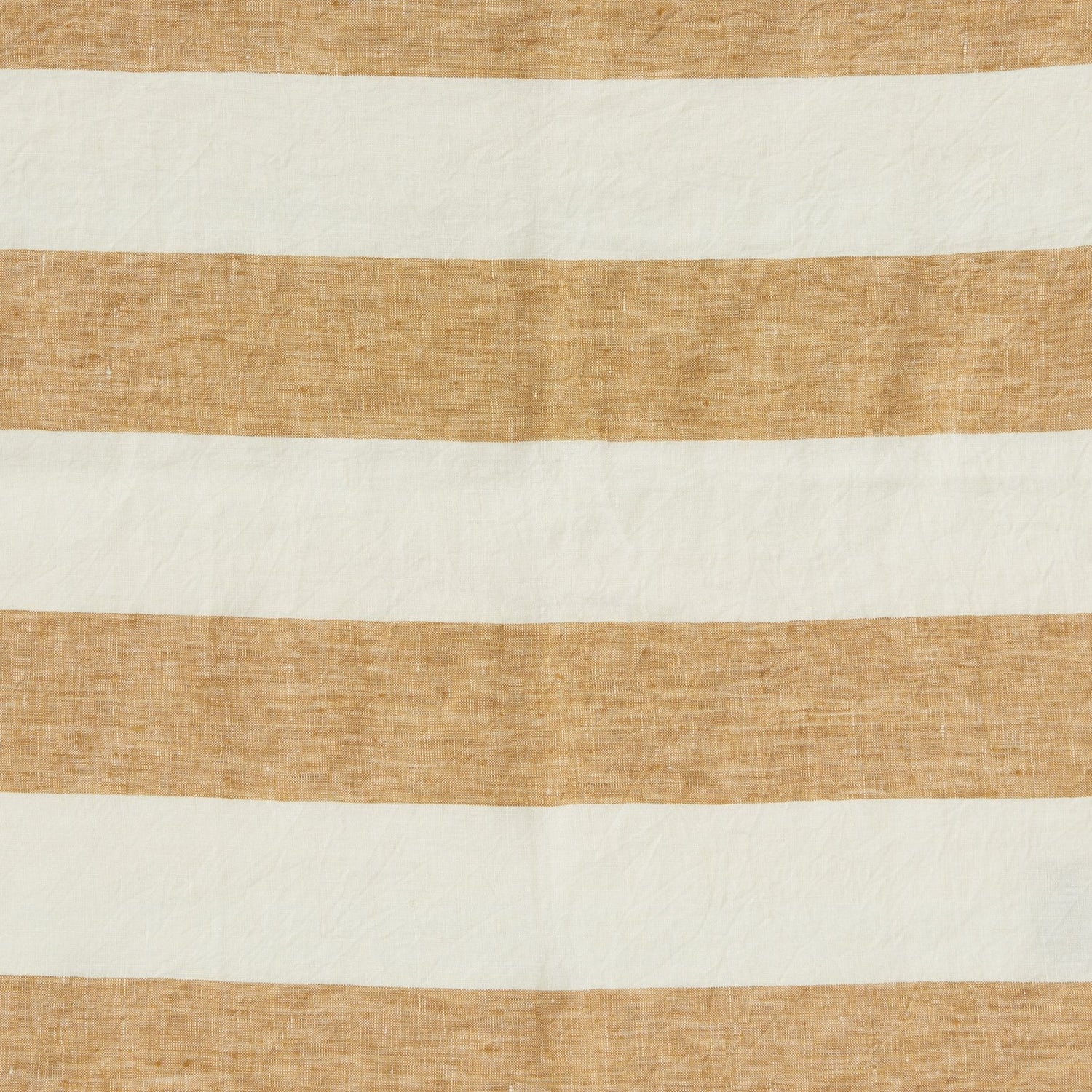 Turmeric Stripe Ruffle Flat Sheet