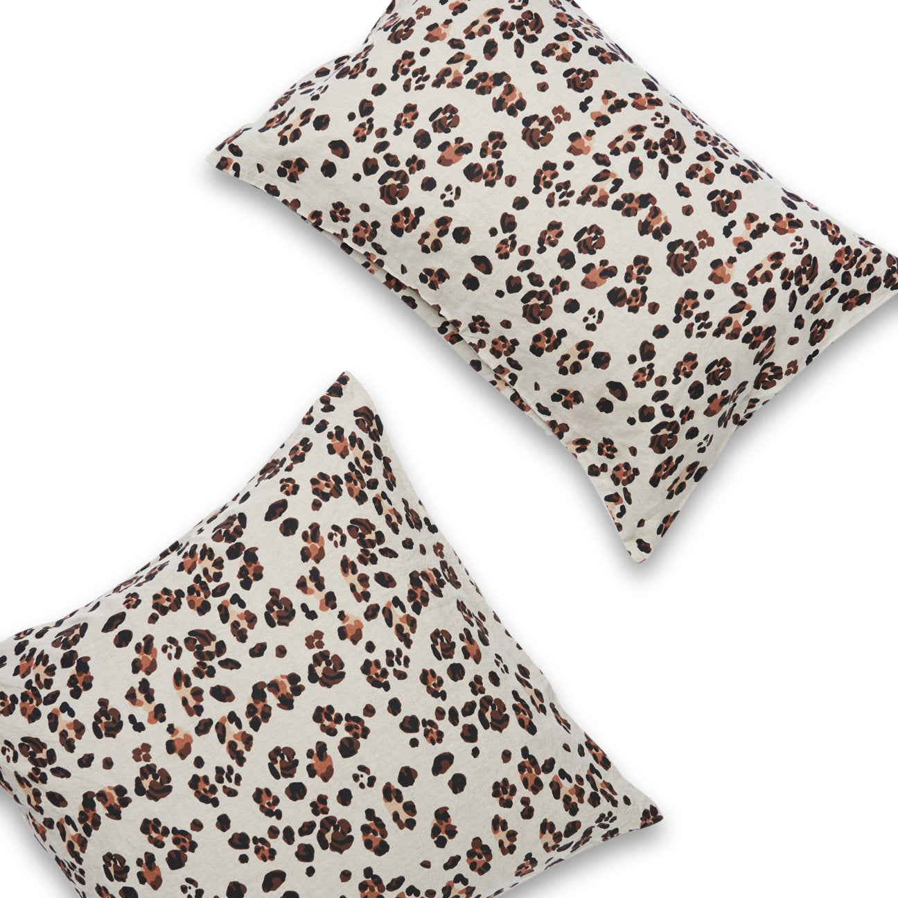 Society of Wanderers Leopard Print Pillowcase set HONEY JACKSON