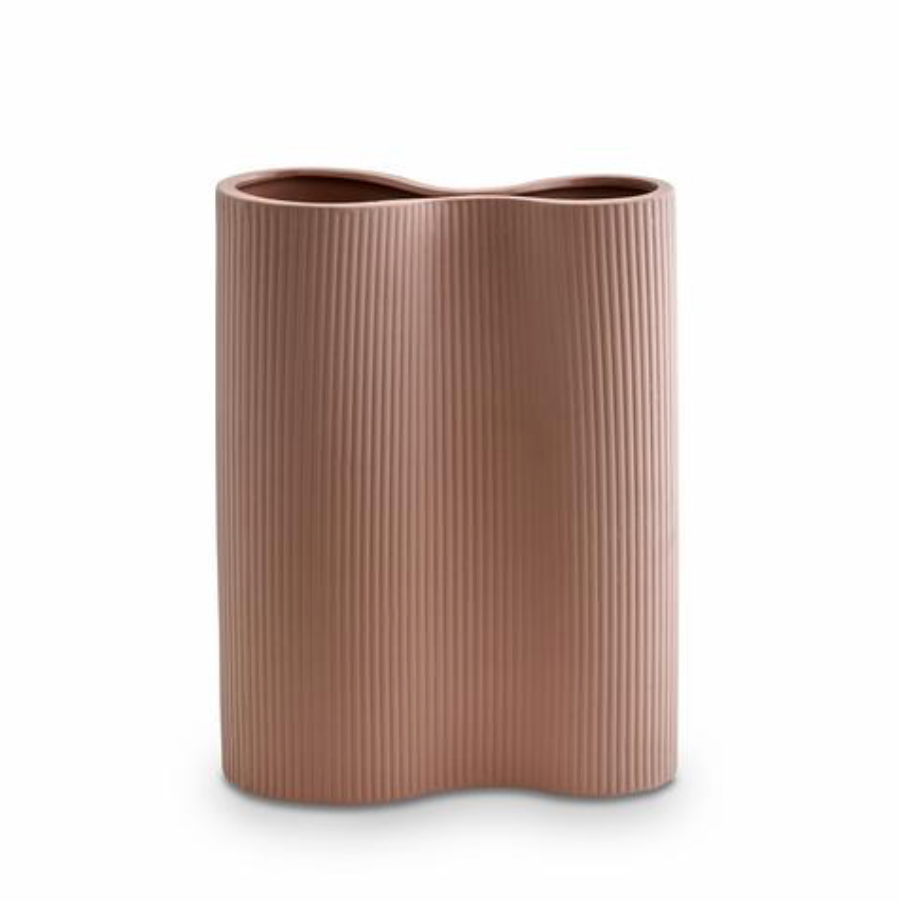 Ribbed Infinity Vase Orche - Medium