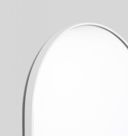 Bjorn Oval Large Mirror - Bright White