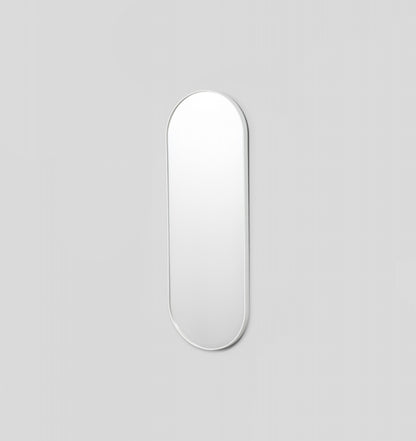 Bjorn Oval Large Mirror - Bright White