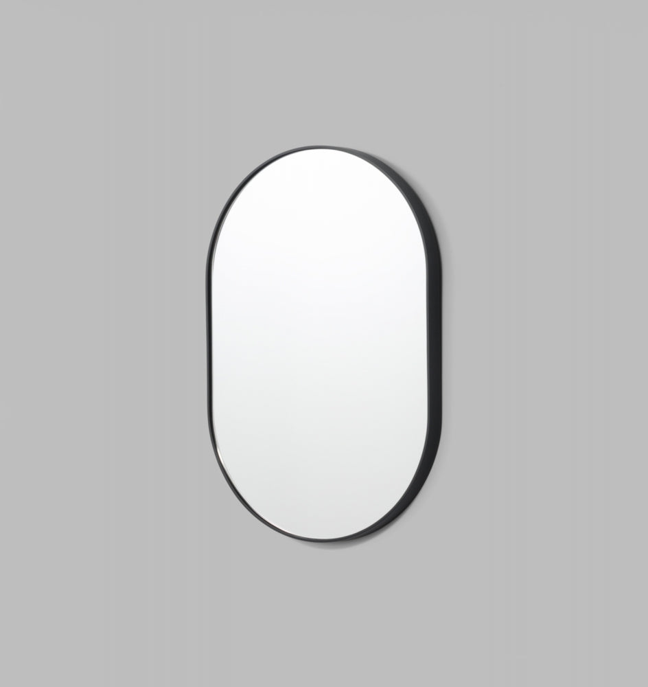 Bjorn Oval Mirror Black - Assorted Sizes